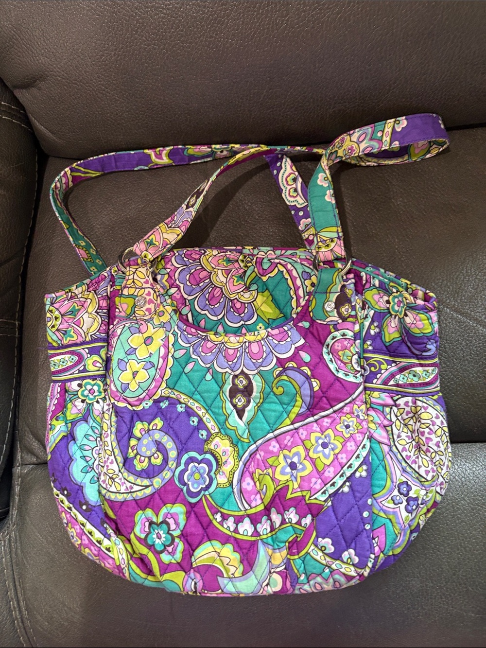 Vera Bradley Glenna handbag in Heather pattern